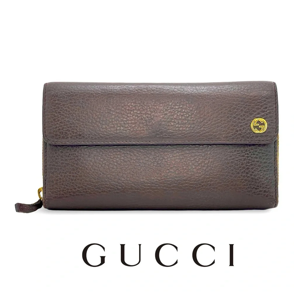 GUCCI Interlocking G Intercontinental Double Wallet in Mocha! 🙌🏻
